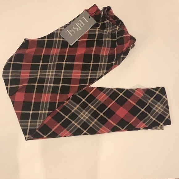 Red and Black, Tartan Plaid lLeggings Women’s and plus large BNWT - Picture 1 of 5